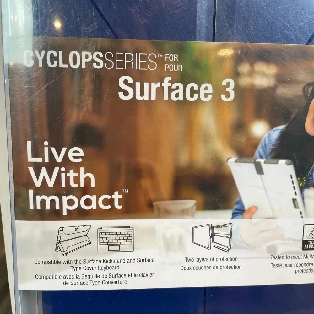 NEW Trident Cyclops Series Surface 3 Blue Heavy duty Case - drop protection